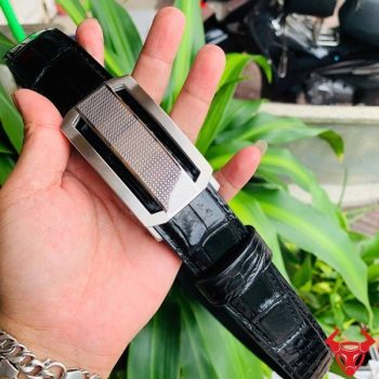 Dây Lưng Da Cá Sấu Kết Hợp Khóa Tỳ Thép Cao Cấp TSK33