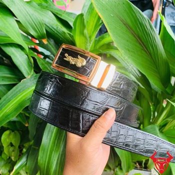 Thắt Lưng Bọc Viền Da Cá Sấu Cao Cấp FBA9B2