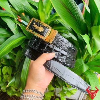 Thắt Lưng Da Cá Sấu Gù Lưng TLA4B2