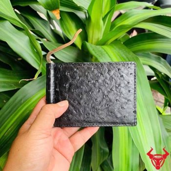 Ví Kẹp Tiền Da Bụng Đà Điểu 2 Mặt VYD3