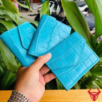 Ví Nữ 3 Gấp Mini Nhỏ Gọn Da Cá Sấu VRAA8
