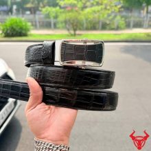 Thắt lưng liền da bụng cá sấu bản 3.5cm.