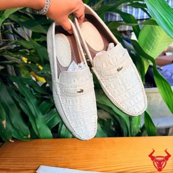 Giày Tây Da Cá Sấu Gai Lưng GCA1- Đóng Đế Và Phụ Kiện Theo Yêu Cầu