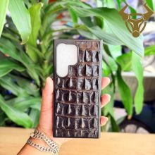 Ốp lưng Samsung S24 Ultra da cá sấu gai lưng OSBA1 cao cấp