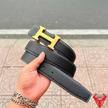 Thắt lưng Nam Da Bò Togo Ý Cao Cấp TLK16 Kết Hợp Khoá H Đồng