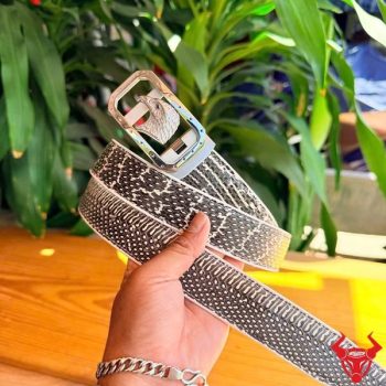Thắt Lưng Nam Da Rắn Hổ Mang TLA16B2 Kèm Mặt Khóa Thép Cao Cấp K125