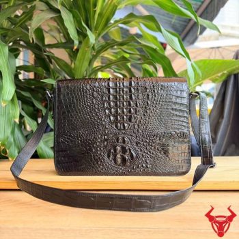Túi Đeo Chéo Nam Đựng Laptop 15inch Nam Da Cá Sấu TYC10