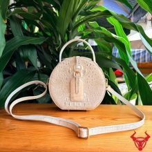 Túi xách da cá sấu TWBA4 bạch tạng tinh tế