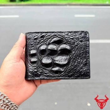 Ví Nam 2 Mặt Da Cá Sấu 8 Gù – Sơn Cạnh VCAA11 Màu Đen