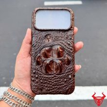 Ốp lưng iPhone 17 Pro Max da cá sấu 6 gù cao cấp ELAA4 bảo vệ điện thoại