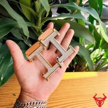 Mặt khóa thắt lưng doanh nhân K103 thép ray trượt hiện đại.