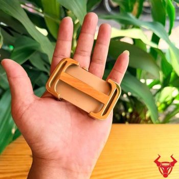 Mặt Khóa Thắt Lưng Thép Vàng K70 Sang Trọng – Kiểu Ray Trượt