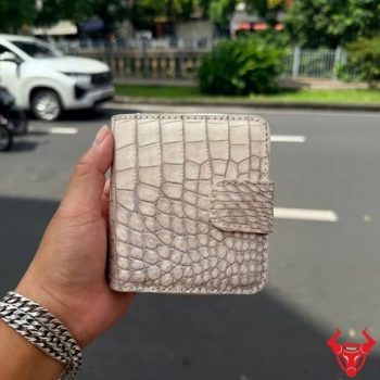 Ví Nữ Da Cá Sấu Da Bụng Bạch Tạng VRBA8 – Sang Trọng