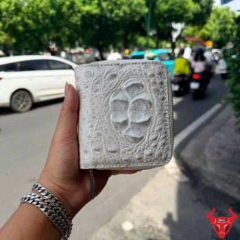 Ví Nữ VRBA4 Da Cá Sấu Gù Lưng Bạch Tạng – Sang Trọng Và Thời Trang