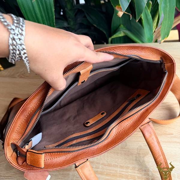 Cặp xách da bò Vegtan E10 phụ kiện cao cấp thời trang