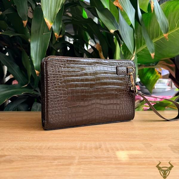Clutch cầm tay cao cấp CKCA8 da bụng cá sấu thời trang