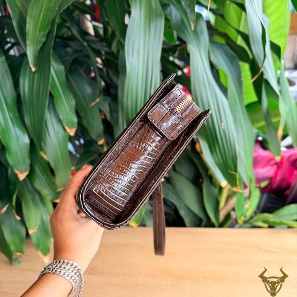 Clutch da bụng cá sấu CKCA8 phong cách doanh nhân