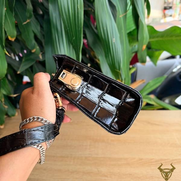 Clutch cầm tay CKCA8 da cá sấu Thái Lan tiện dụng