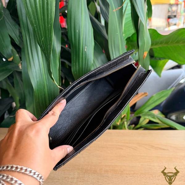 Clutch cầm tay nam CKCA8 da bụng cá sấu thời trang