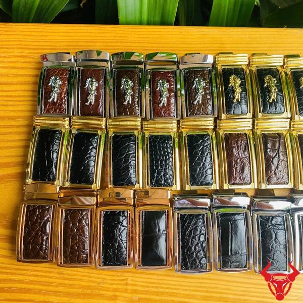 Mặt Khóa Thắt Lưng Da Cá Sấu Bản 3.5cm - 4cm Cao Cấp Mặt khóa thắt lưng da cá sấu bản 3.5cm - 4cm thời trang