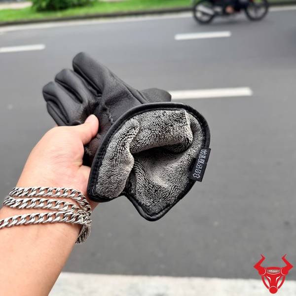 Găng tay nam da dê GT50-B kiểu gân nổi ôm vừa tay