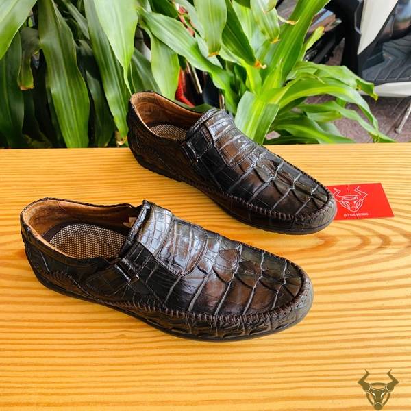 Giày lười da cá sấu gai đuôi GCA2 kiểu dáng hiện đại