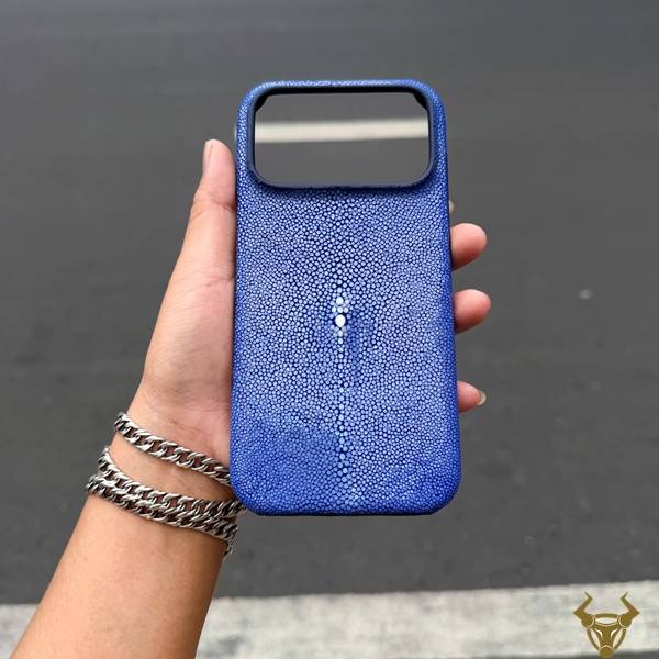 Ốp da cá đuối full viền iPhone 17 Pro Max ELAA17 nổi bật
