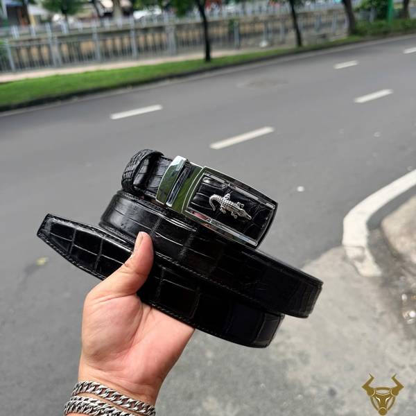 Thắt lưng da cá sấu bản 3.5cm TLA9B2 phong cách năng động