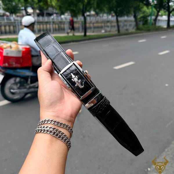 Thắt lưng cá sấu TLA9B2 bản 3.5cm thiết kế hiện đại