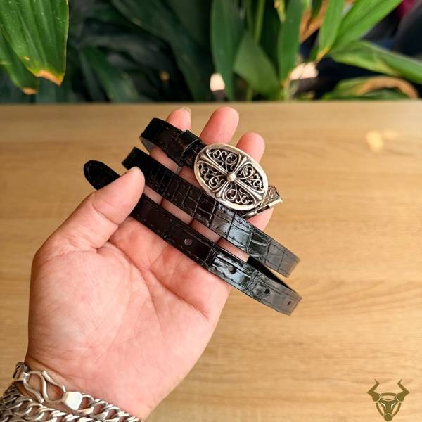 Thắt lưng nữ da cá sấu Thái Lan TLYC03 sang trọng