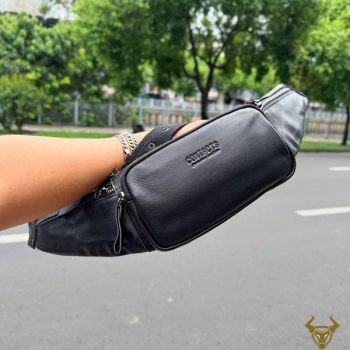 Túi Đeo Chéo Bao Tử Nam Da Bò Contact34 Cao Cấp