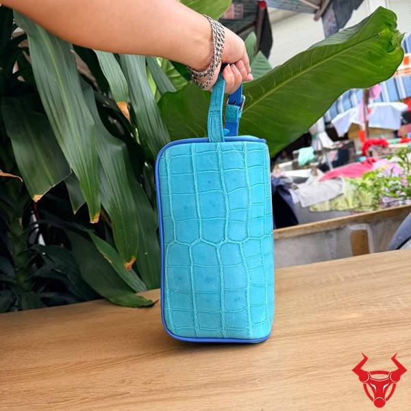 Clutch Nam Da Bụng Cá Sấu Thái Lan Thời Trang Túi clutch nam da bụng cá sấu Thái Lan thiết kế khác biệt