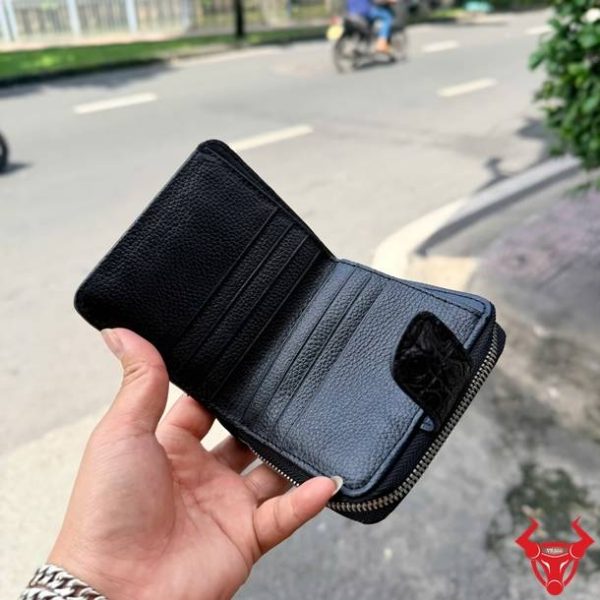 Ví Nữ Cầm Tay Dáng Đứng Da Cá Sấu Đen VRBA8 Cao Cấp Ví cầm tay nữ da cá sấu đen VRBA8 thời thượng thanh lịch