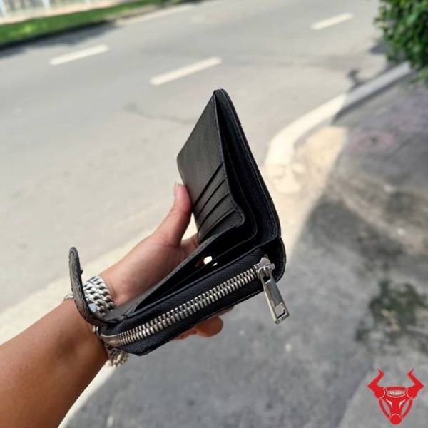 Ví Cầm Tay Nữ Da Cá Sấu Màu Đen VRBA8 Sang Trọng Ví nữ cầm tay da cá sấu đen VRBA8 phụ kiện thời trang cao cấp