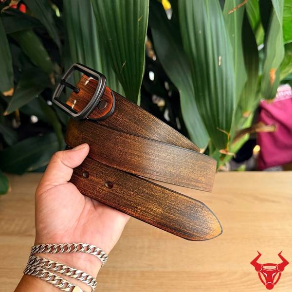 Thắt Lưng Da Bò Nam TLK60 Nâu Vàng Khóa Kim Thời Thượng Thắt lưng nam TLK60 da bò màu nâu vàng độc đáo tôn phong cách riêng