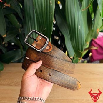 Thắt Lưng Nam Da Bò TLK60 Màu Nâu Vàng Độc Đáo – Nét Lịch Lãm