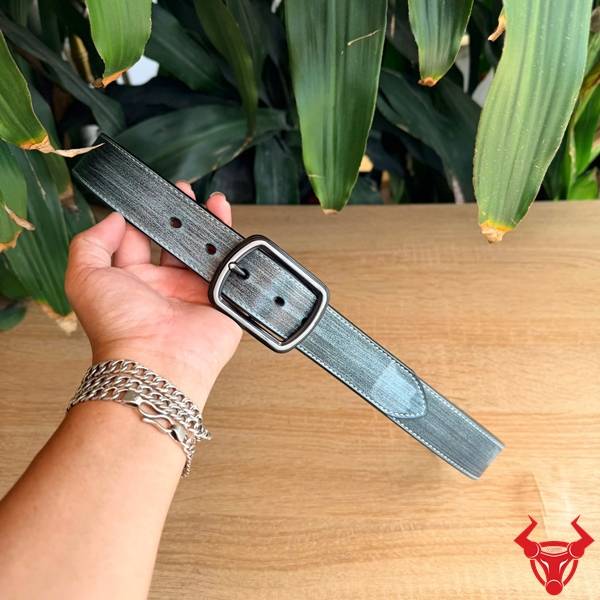 Thắt Lưng Da Bò Nam TLK60 Xám Khóa Kim Thời Thượng Thắt lưng da bò nam TLK60 xám độc đáo tôn gu thời trang riêng