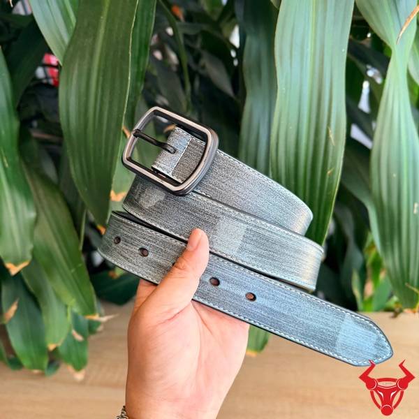 Thắt Lưng Nam TLK60 Da Bò Xám Phong Cách Hiện Đại Thắt lưng da bò nam TLK60 màu xám sang trọng với khóa kim cổ điển