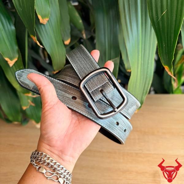 Thắt Lưng Nam Da Bò Khóa Kim Màu Xám TLK60 Cao Cấp Thắt lưng nam da bò khóa kim màu xám TLK60 phong cách thời trang cao cấp