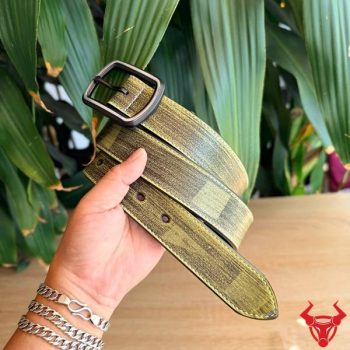 Thắt Lưng Nam Da Bò TLK60 Màu Xanh Lá – Nét Đẹp Khác Biệt