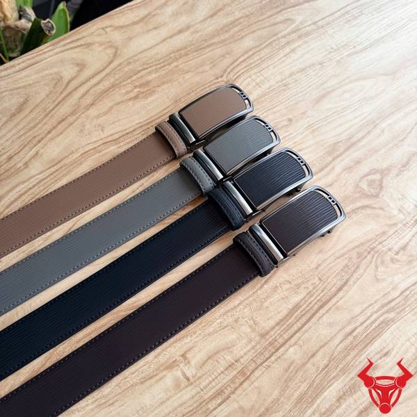 Thắt Lưng Nam TLRN22 Da Bò Nâu Đen Khóa Ray Trượt Thắt lưng nam TLRN22 da bò vân sọc màu nâu đen phong cách lịch lãm